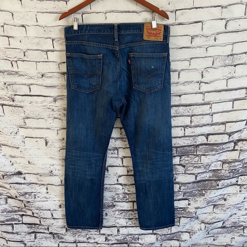 Levi’s 513 Slim Straight Stretch Jeans SZ 34